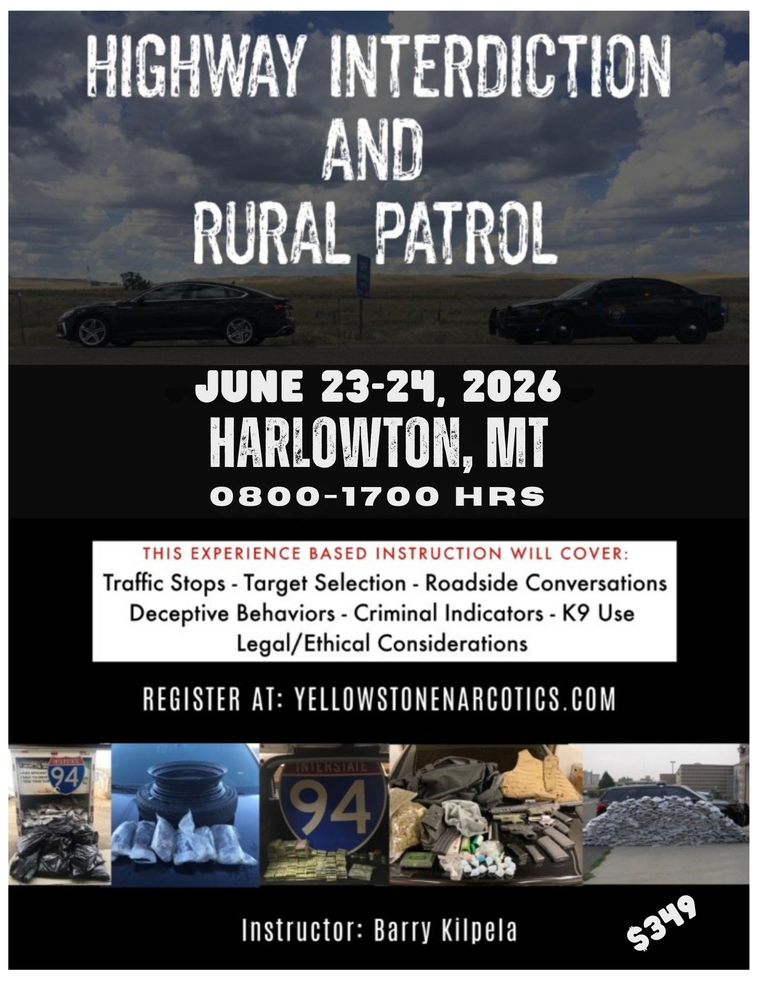 07). Highway Interdiction & Rural Patrol - Harlowton, MT - June 23-24, 2026 - Image 2
