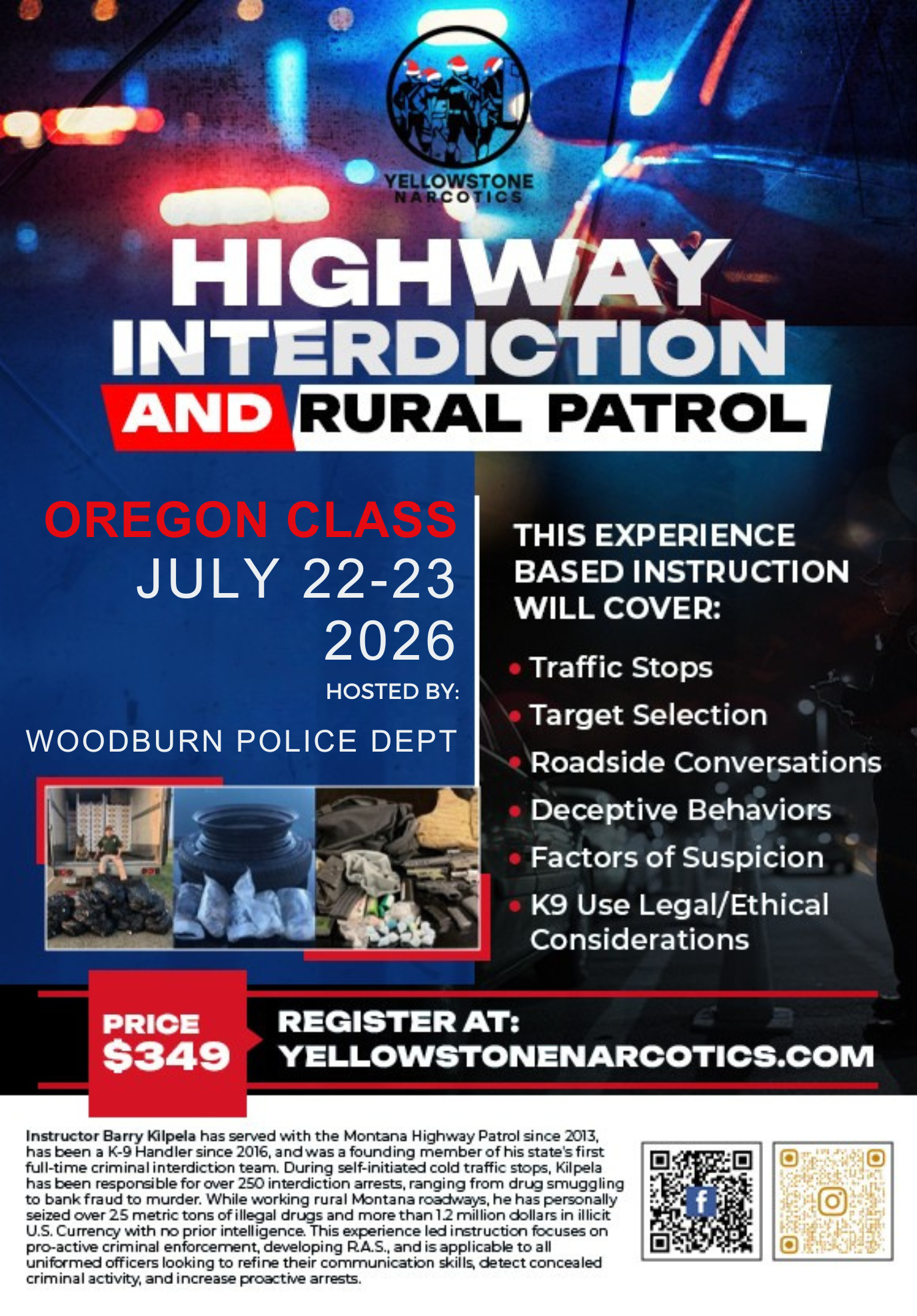 08). Highway Interdiction & Rural Patrol - Woodburn, OR - July 22-23, 2026 - Image 2