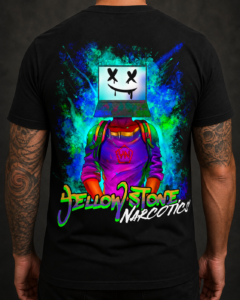 Computer Head Shirt Black