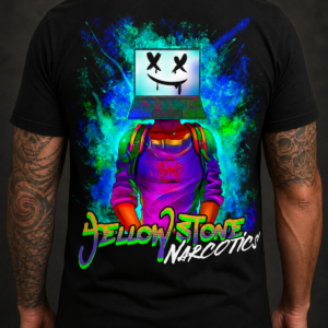 Computer Head Shirt Black