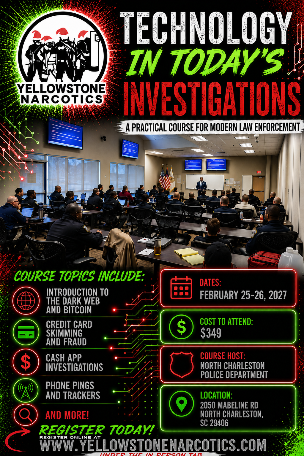 14.) Technology in Today's Investigations - North Charleston, SC - Feb 25-26, 2027