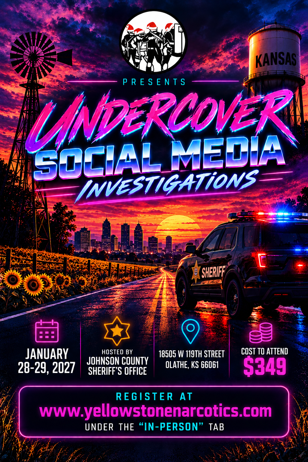 11.) Undercover Social Media Investigations - Olathe, KS - January 28-29, 2027
