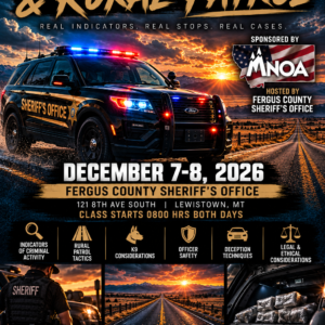 04.) Highway Interdiction & Rural Patrol - Lewistown, MT - December 7-8, 2026