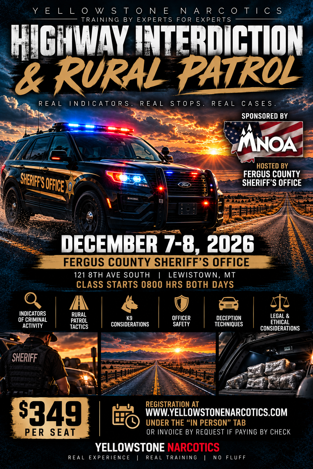 04.) Highway Interdiction & Rural Patrol - Lewistown, MT - December 7-8, 2026